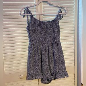 Cloud Ten Blue Leopard Print Romper